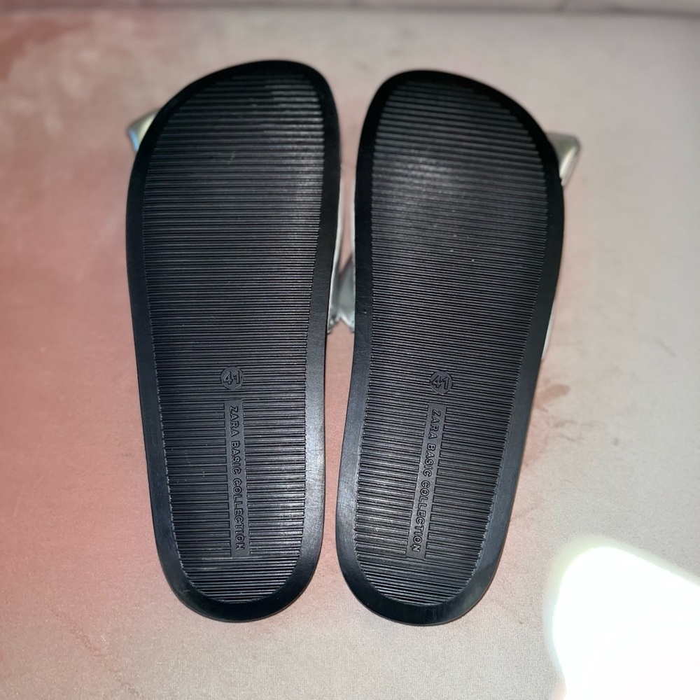 Zara Basic Collection Silver Sandals - image 6